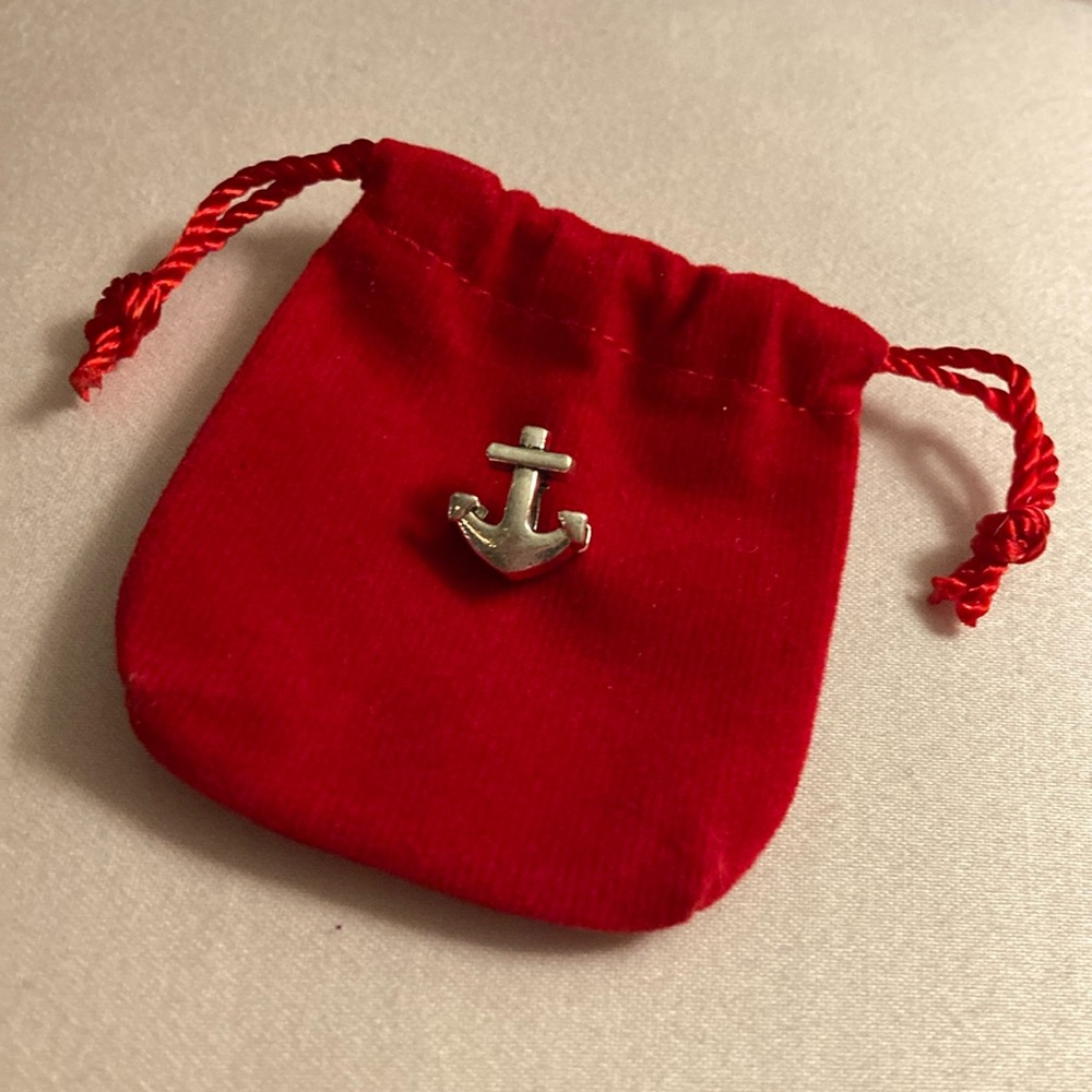 ⚓️ NWOT - Anchor - Silvertone Slider Charm ⚓️